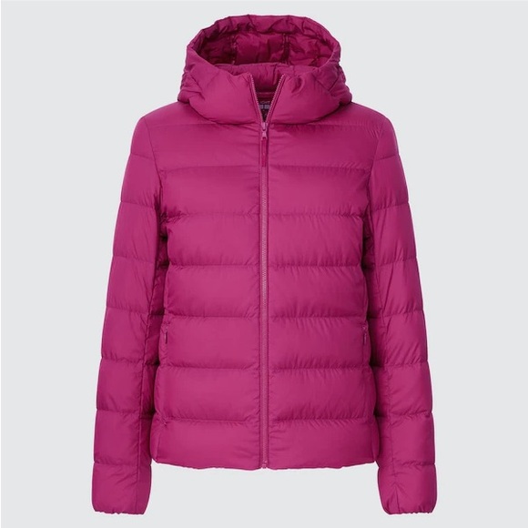 Uniqlo Jackets & Blazers - Uniqlo Pink Extra Light Down‎ Parka Jacket